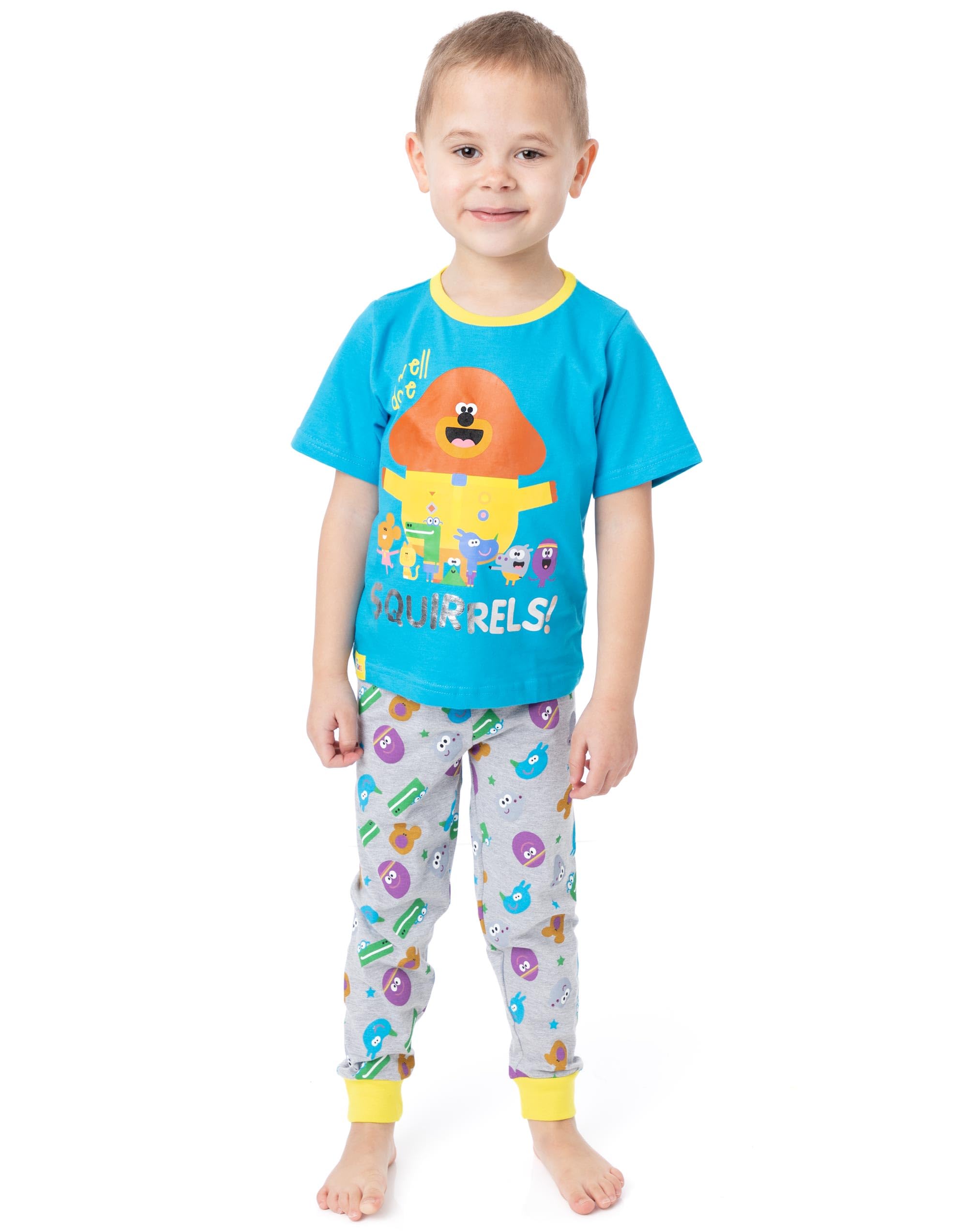 Hey Duggee (4-5 Years) Short Sleeve Long Leg Pyjama Set (Boys Blue)