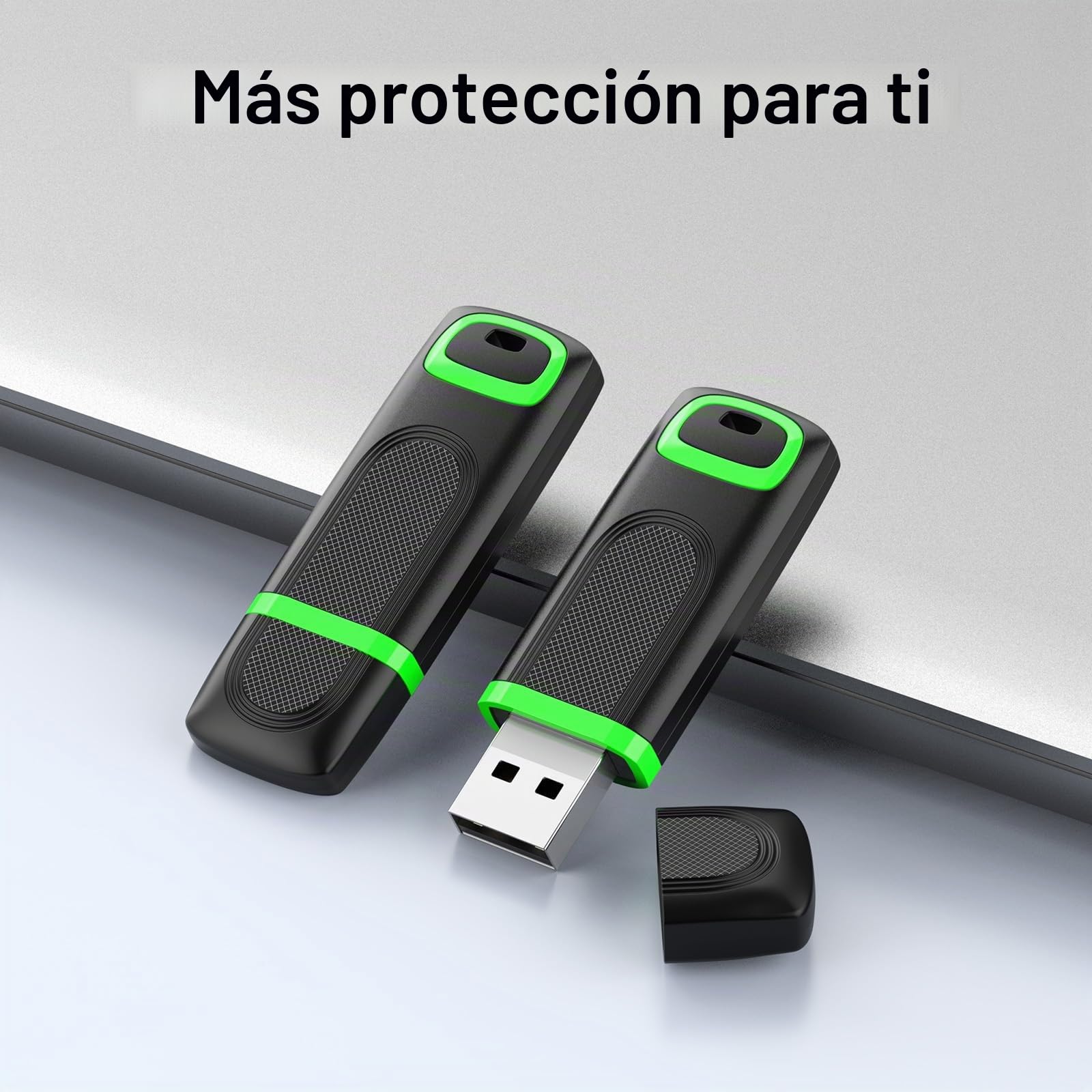 KEXIN 64GB Memoria USB 10 Pack, Pendrive 64 GB USB 2.0 Flash Drives USB de 64G para PC Windows TV Mac, 10 Unidades Pendrives