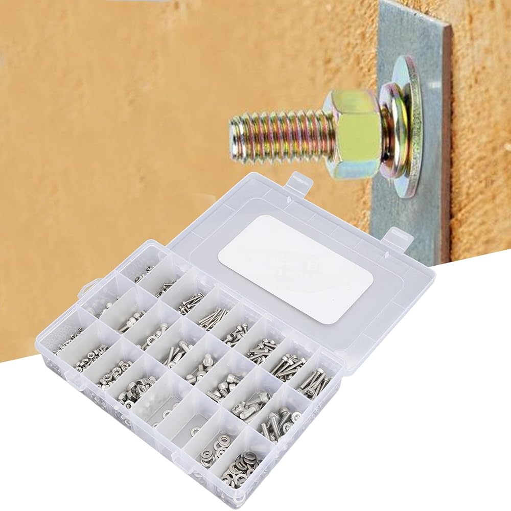 Tyenaza 880PCS Stainless Steel Screw & Nut Assortment Kit with Storage Box view 3