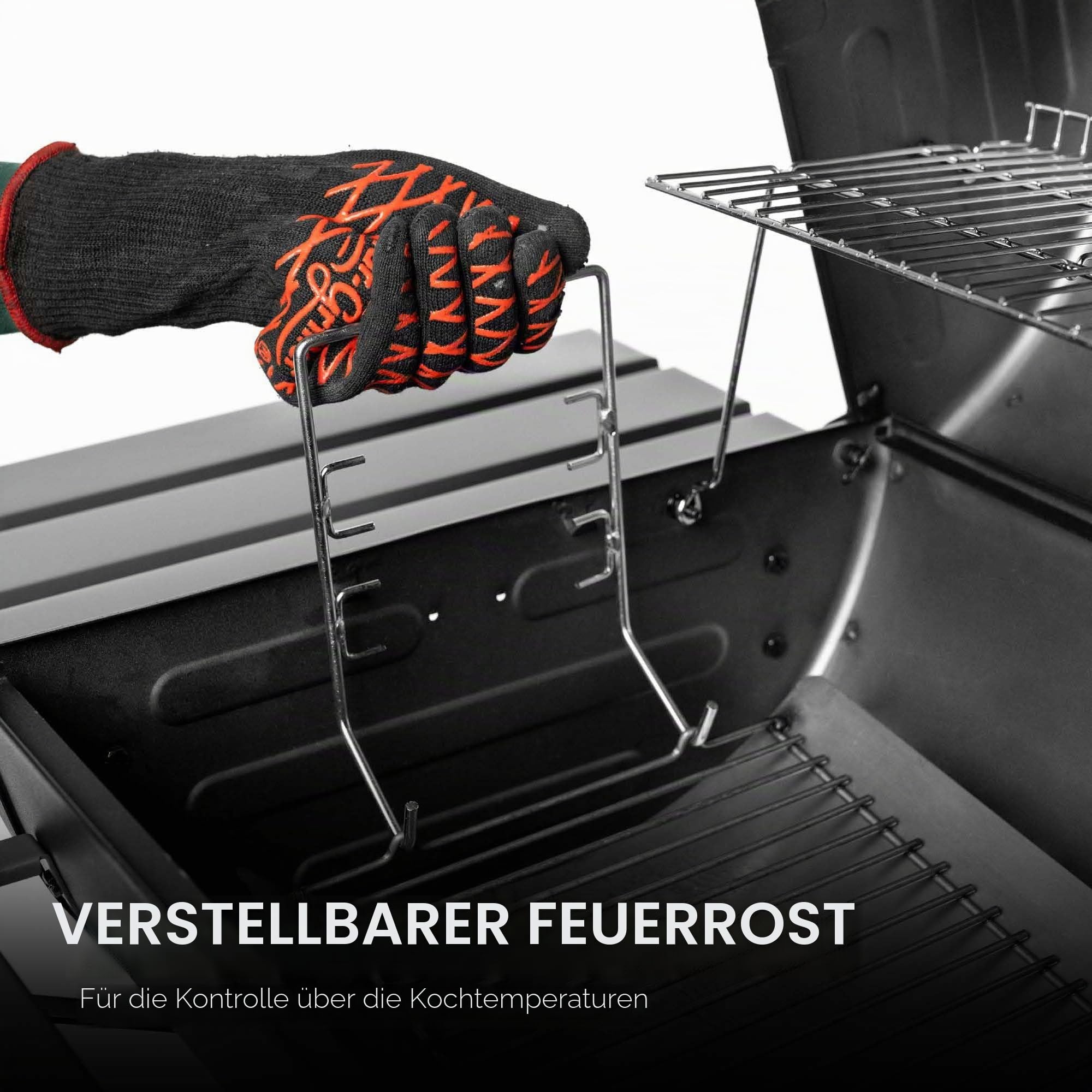 Char-Griller E2827 Pro Deluxe Holzkohlegrill, schwarz