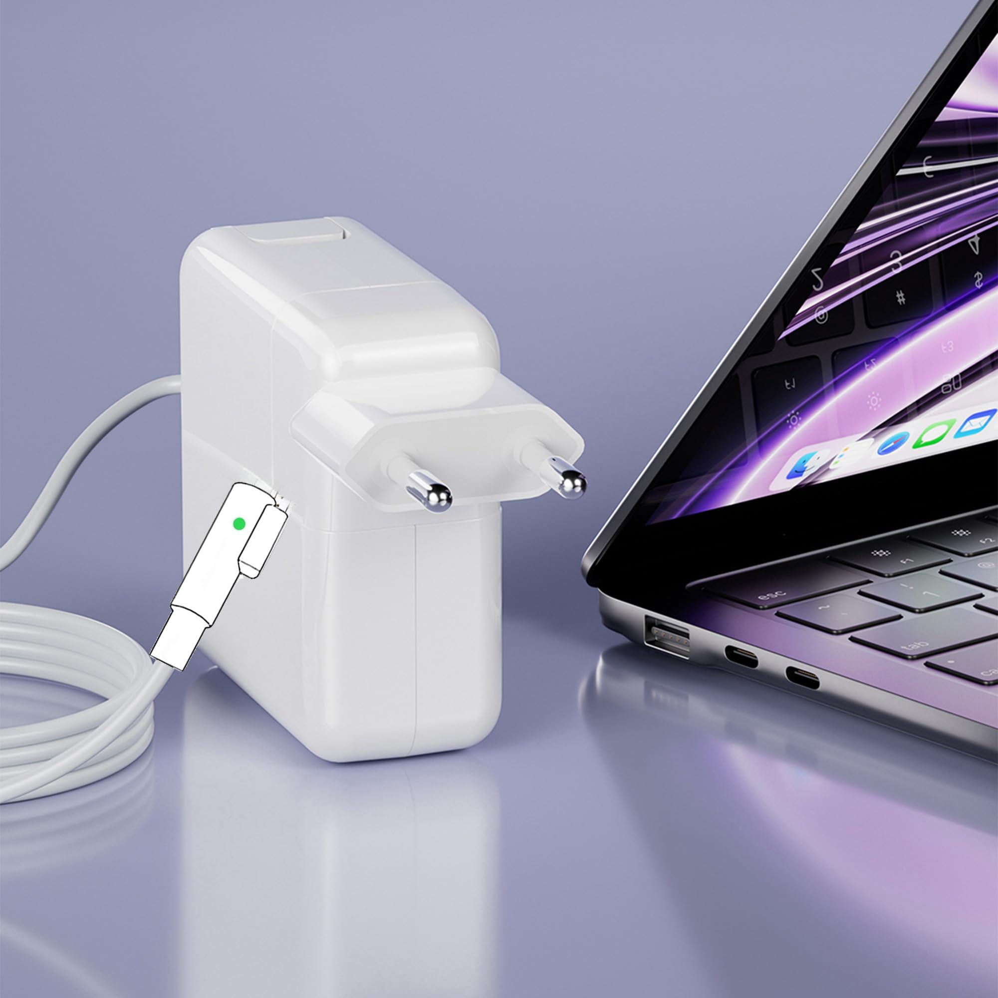 Chargeur de rechange pour Mac Book Pro 45 W, compatible avec MacBook Pro 11, 13" 2007, 2008, 2009, 2010, 2011, 2012, pour modèles A1369 A1237 A1374 A1470 A1370 A1304