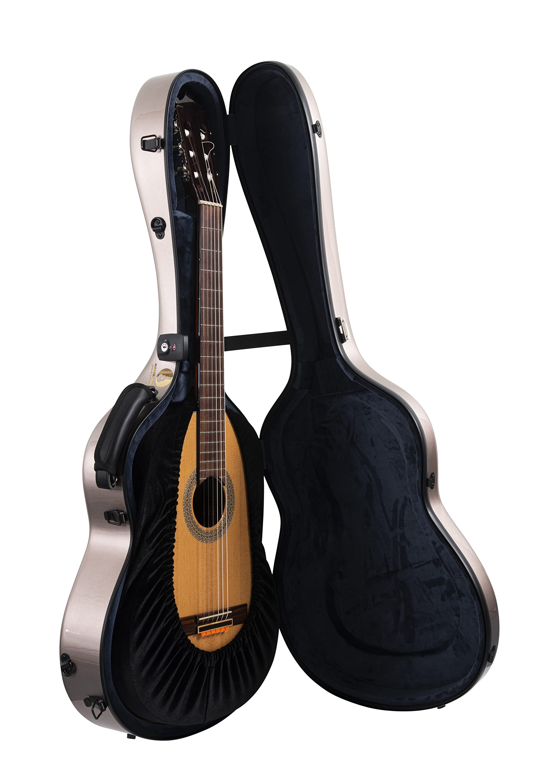 Alba GB Dust Cover - Envoltura Protectora para Guitarras clásicas, Funda de Terciopelo para Guitarras acústicas y eléctricas, Negra