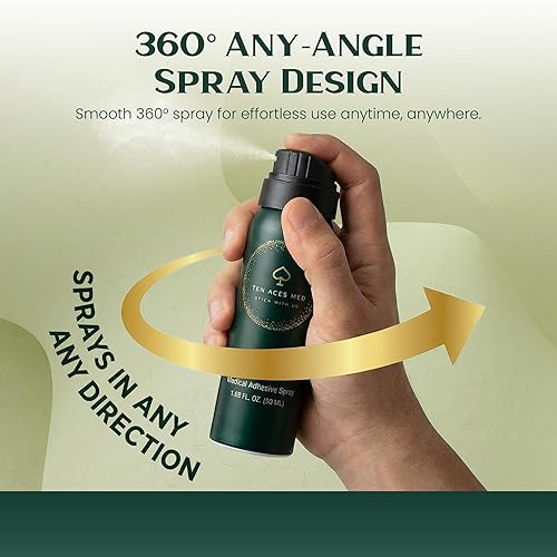 Miniatura 4 de ical Adhesive Spray  1.7 fl oz (1.7 oz)  Adhesivo de silicona de grado médico para ostomía, catéteres, vendajes y prótesis con boquilla de