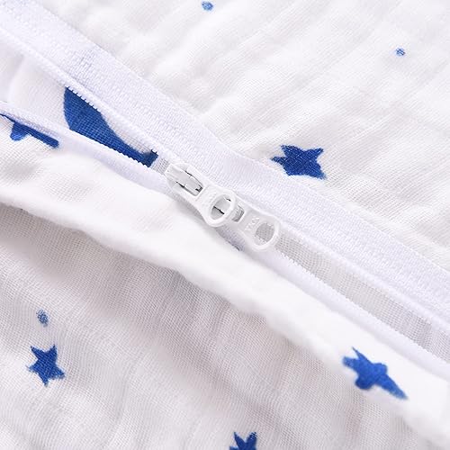 Miniatura 7 de TADO MUSLIN Saco de dormir para bebé 100% algodón orgánico para niños pequeños, manta de 0.5 TOG (2-4T)