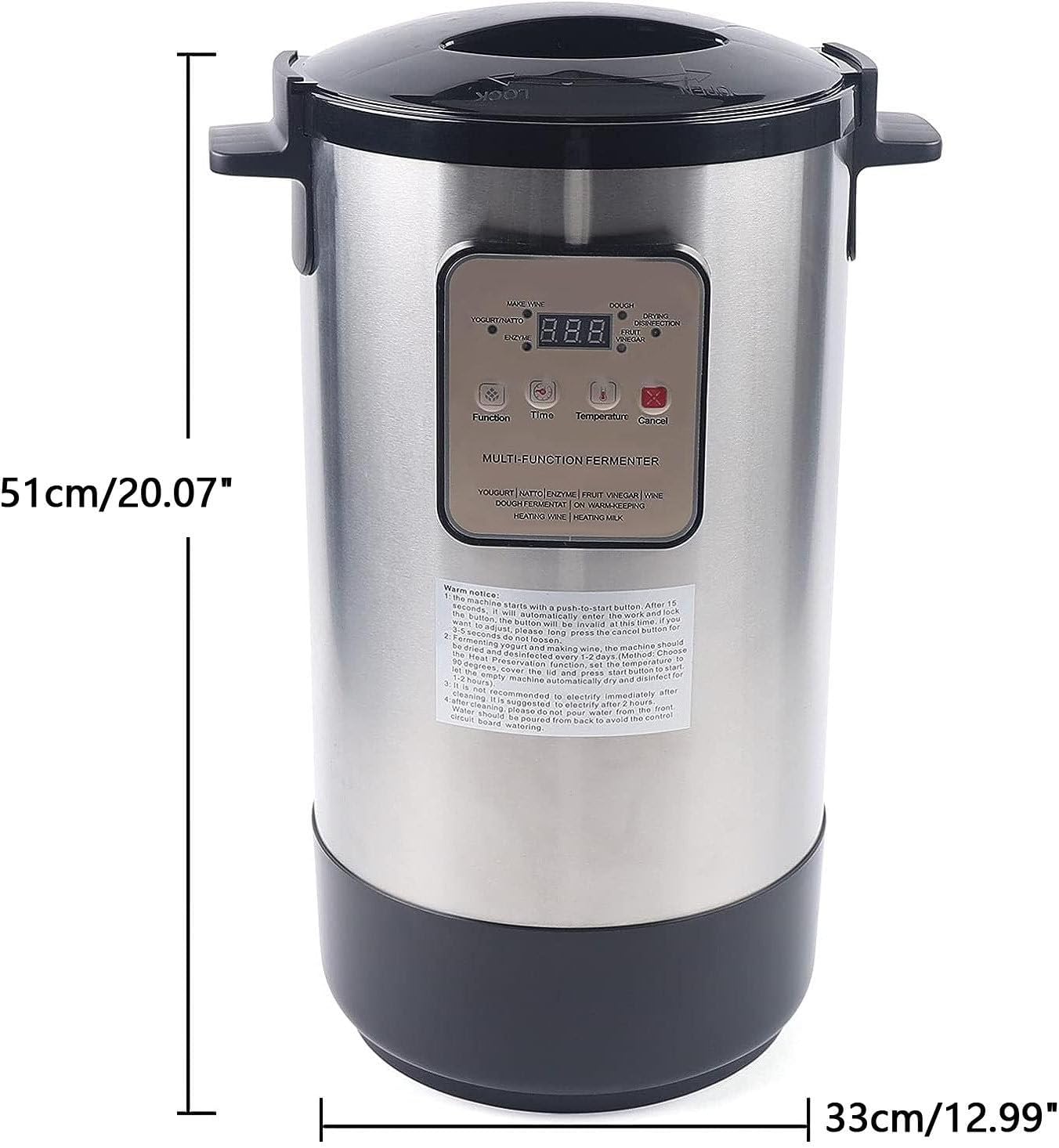 Electric Fermenter 12L Yogurt Maker, Home Yoghourt Container, Automatic Constant Temperature, Yogurt Natto Fermentation Machine, Rice Wine Maker