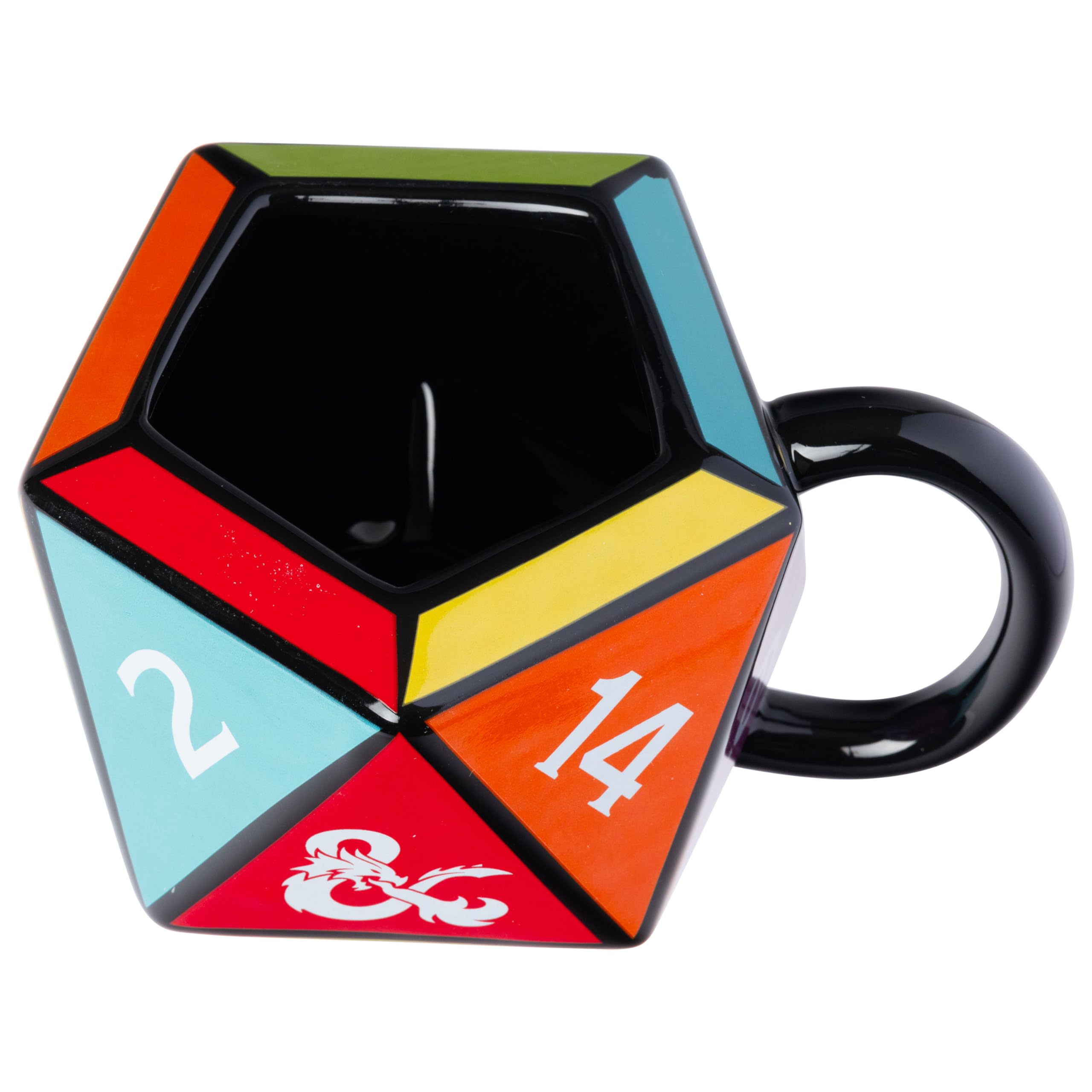 Silver Buffalo Dungeons & Dragons Ceramic 3D Sculpted Mug, 20 Ounces