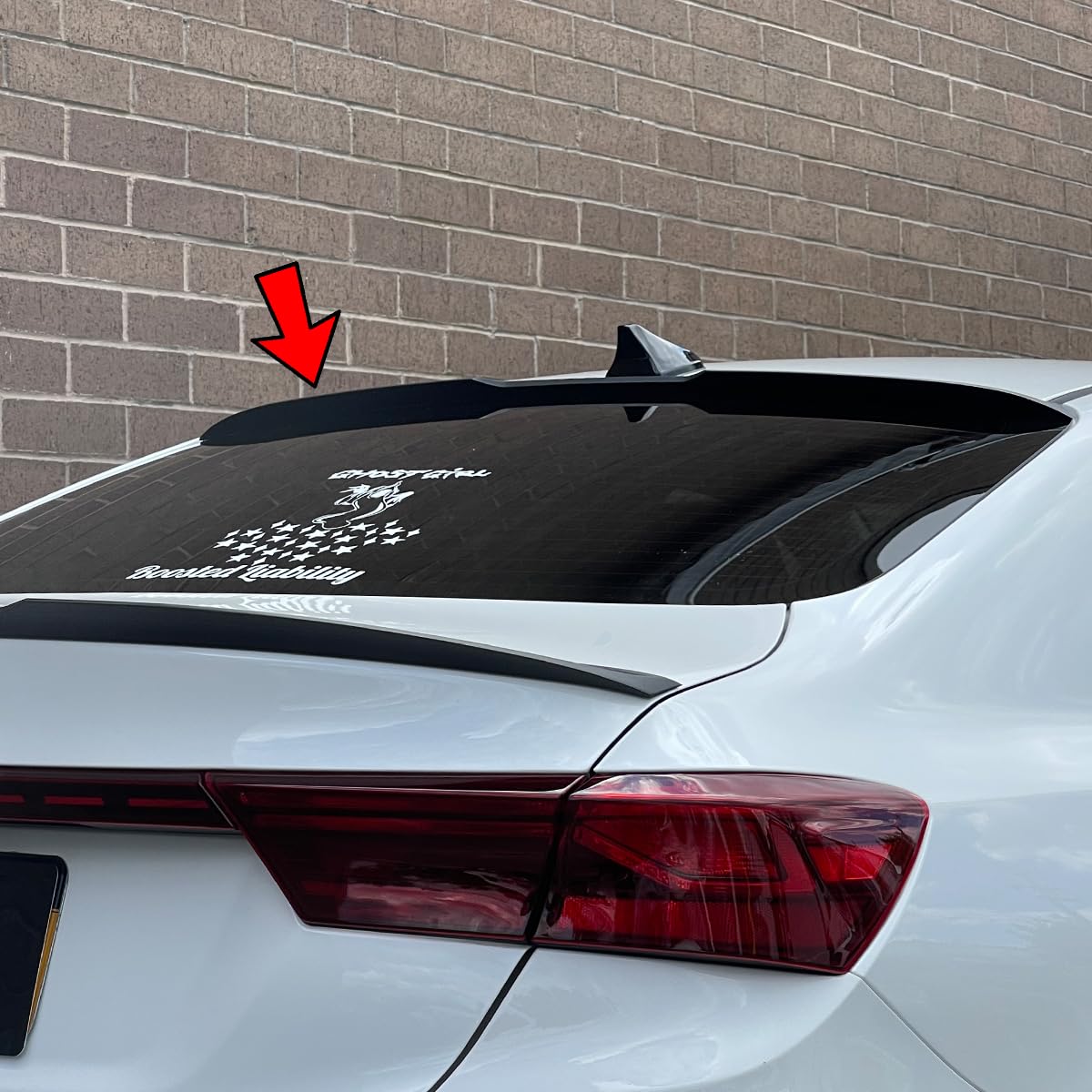 SpoilerKing Rear Window Roof Spoiler (284RC) Compatible with Kia Forte 2019-present