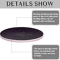 Vista 4 de Maitys Kit de limpieza de bolas de boliche, kit de limpieza de bolas de bolos, 6 piezas (rojo, 500, 1000, grano 2000)