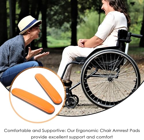 Miniatura 8 de EXCEART 2 almohadillas para brazos para silla de ruedas, almohadilla de pantorrilla para silla de ruedas, reposapiernas elevadoras, para silla de