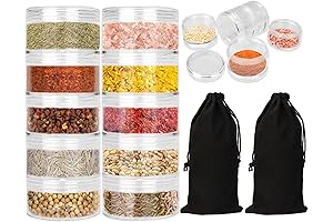 Versatile Travel Spice Container: Stackable Spice Jars for Outdoor Adventures
