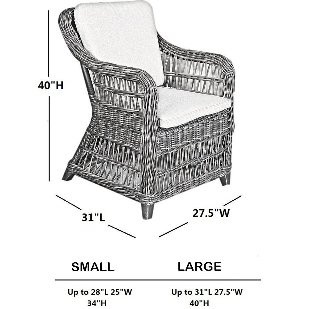 Abba Patio Patio Furniture High Back Lounge Chair Cover, 31" L x 27.5