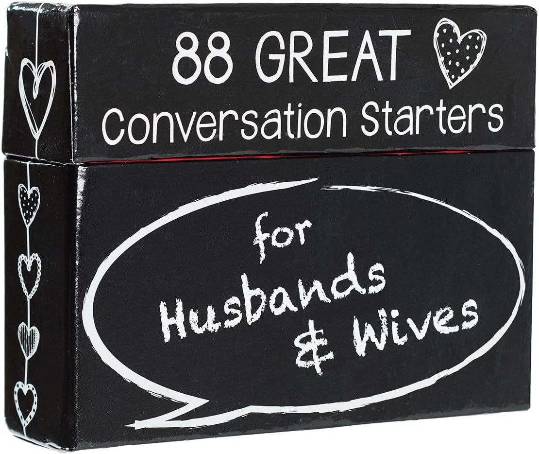 Christian Art Gifts 88 Great Conversation Starters for Husbands and Wives “ Romantic Card Game for Married Couples “ Christian Games, Communication & Marriage Help, Fun Anniversary or Wedding Gifts