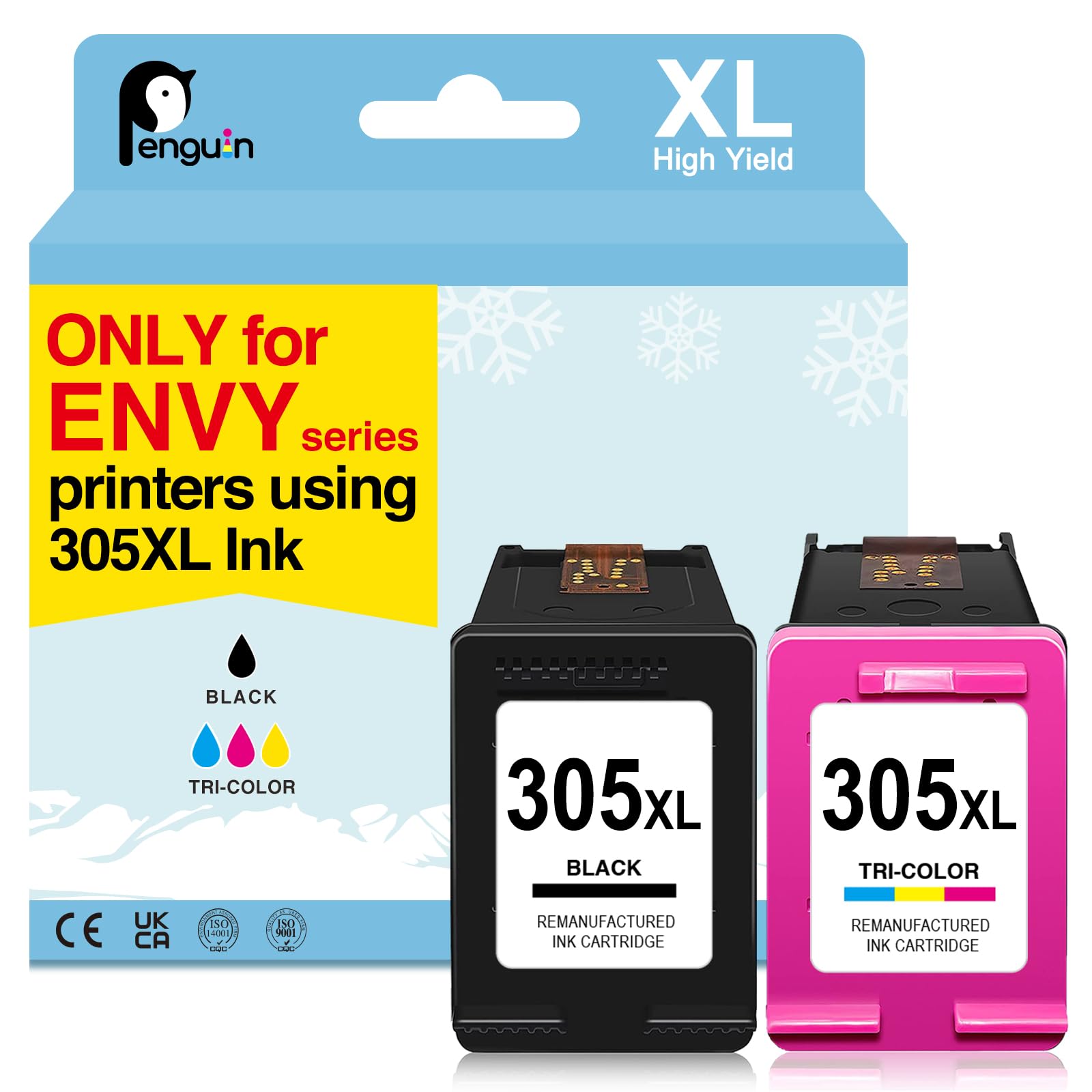 Ink Jungle Refilled 305XL Black & Colour Ink Cartridge For HP ENVY 6010 - View #7