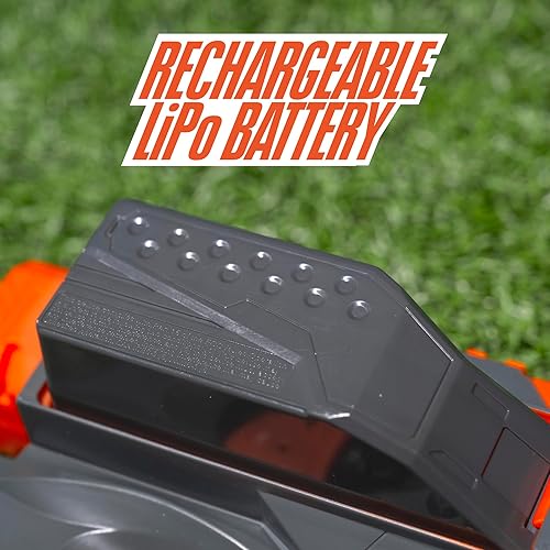 Miniatura 6 de NERF Pro Stryfe X Dart - Lanzador semiautomático, batería LiPo recargable, 30 dardos AccuStrike de longitud media, cargador de 15 dardos, 150 FPS,