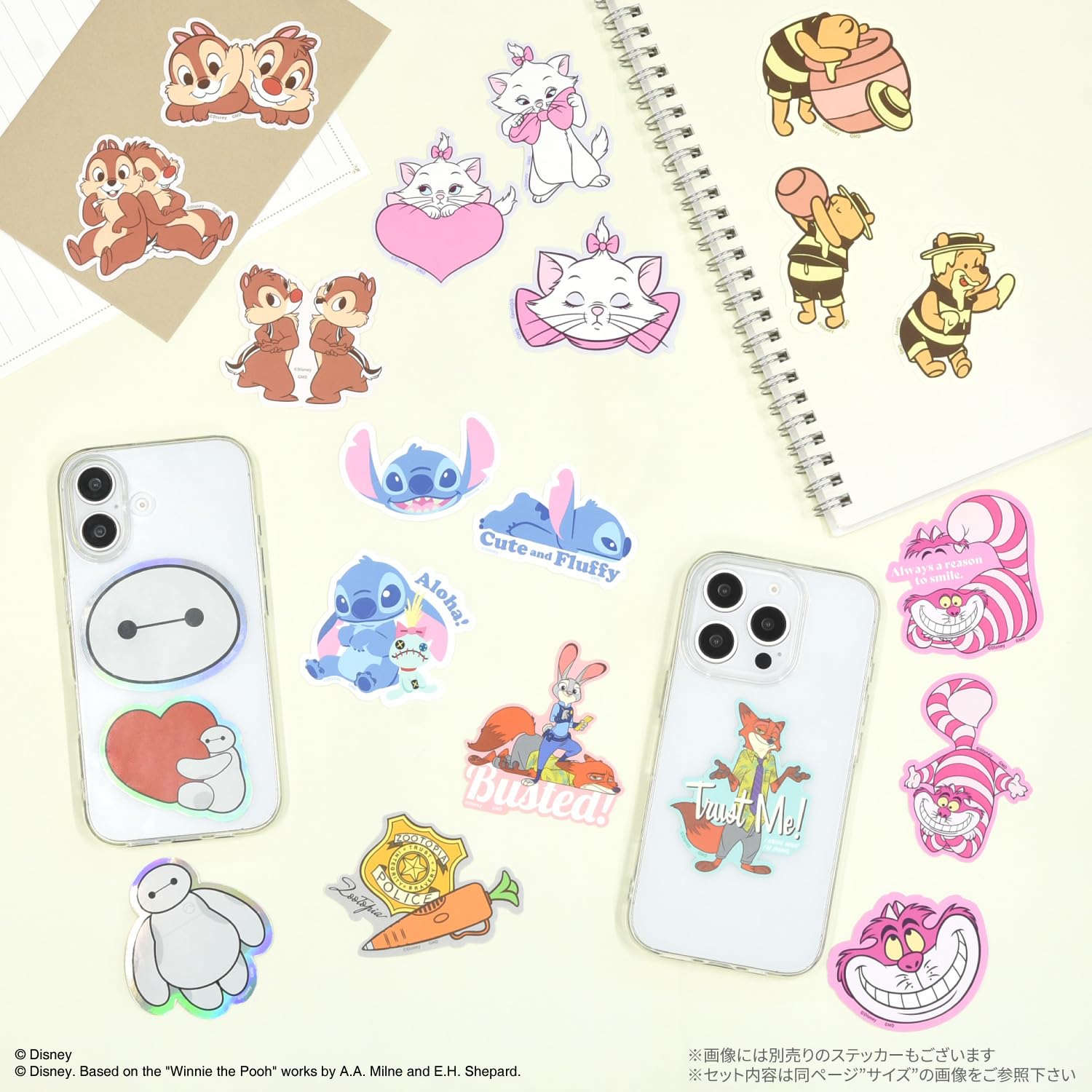 ディズニー　ペン　ステッカー Amazon.co.jp: グルマンディーズ ディズニーキャラクター ／ モバイル