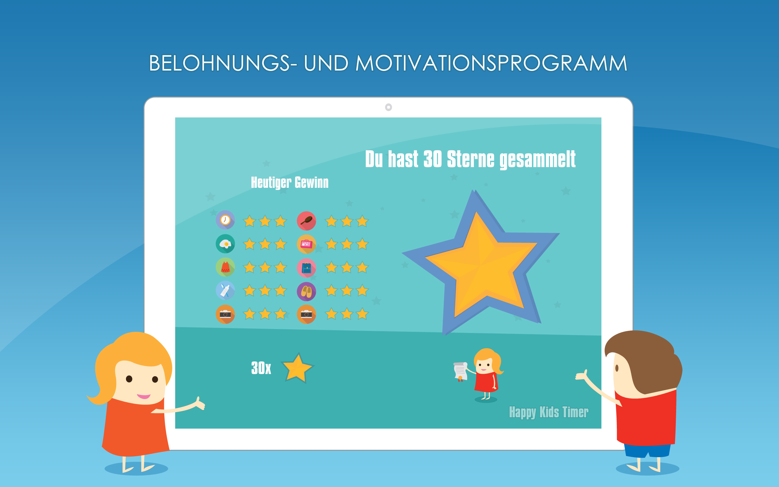 Happy Kids Timer - Lern- und Motivations-App für Kinder, die ihnen bei ...