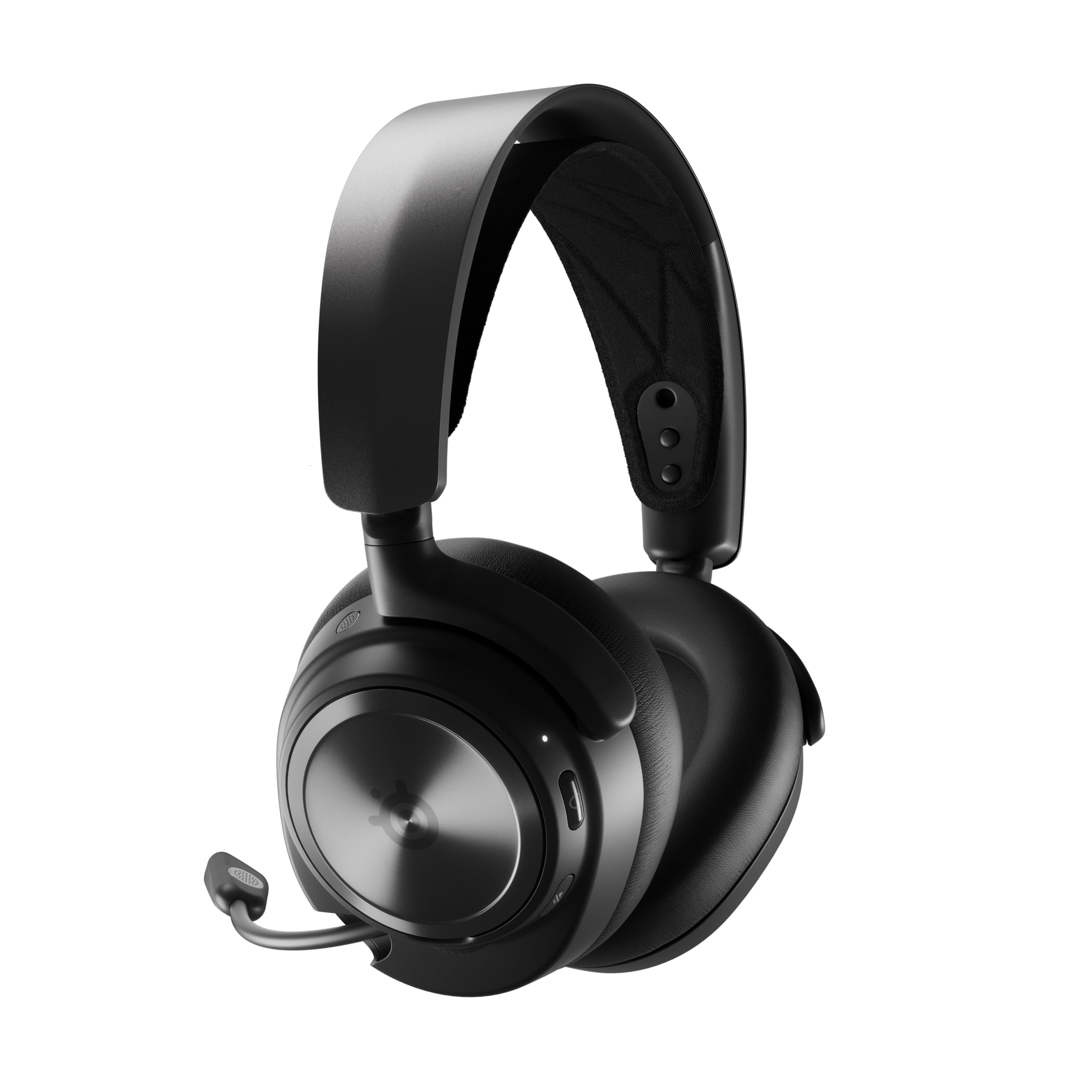 SteelSeries Arctis Nova Pro - Cuffie da gaming wireless multi-sistema - Driver magnetici al neodimio - Cancellazione attiva del rumore -Infinity Power System -Microfono ClearCast Gen 2 - PC,PS5,Mobile