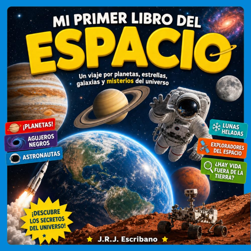 Mi primer libro del espacio: Galaxias, planetas, estrellas, agujeros negros y exploradores espaciales explicados de forma visual y divertida