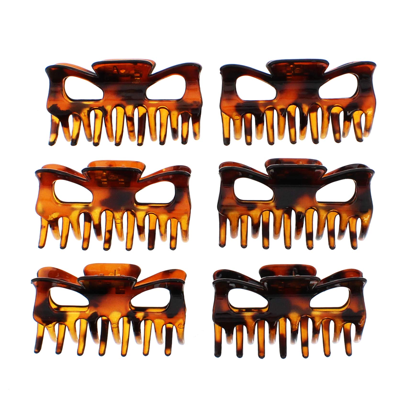 Zac's Alter Ego 6 Pieces 9cm Hair Clamps/Bulldog Claw Clips