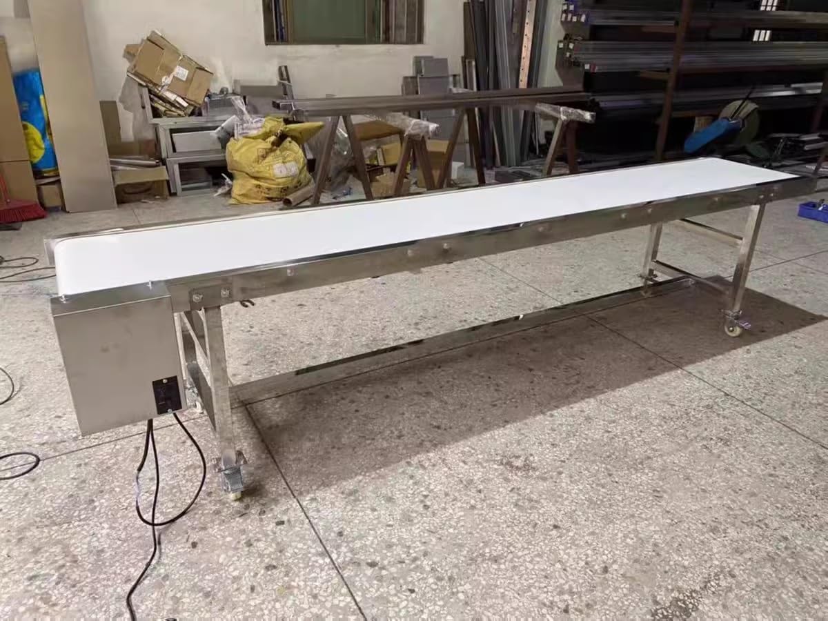 YJEUZCD Light-Duty Conveyor PU Food Belt, Commercial Production Conveyor Belt, Factories Transport Bucket Pulley Replacement Belt Material(2.6x16.4 ft)