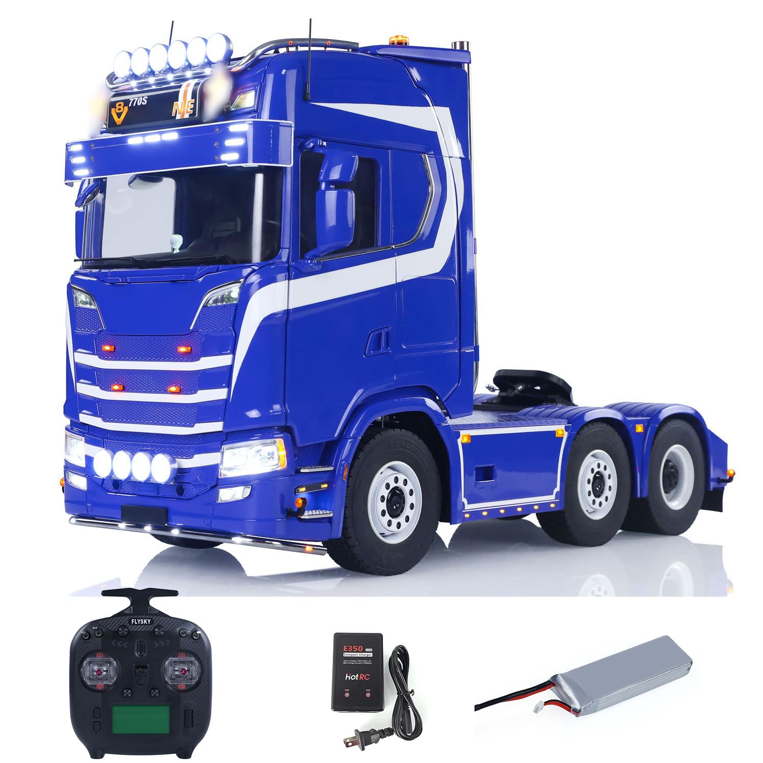 TOUCAN RC HOBBY 1 14 770S RC Tractor Truck 6X6 Metal Chassis Axle Locks RTR 3Speed Lorry Car