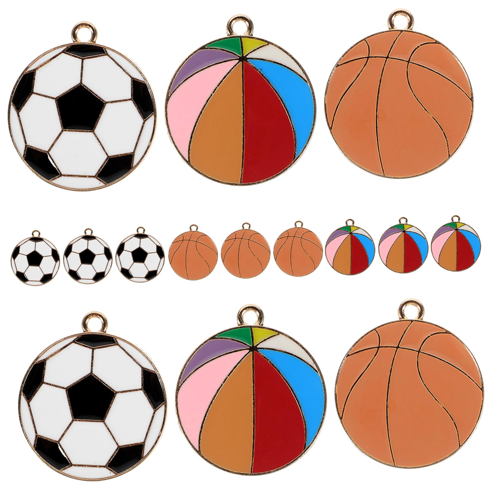 Artibetter Ciondolo A Sfera in Lega Mini Ciondoli Per Palloni Sportivi Incantesimi Reperti Di Gioielli Di Calcio Ciondoli Per La Realizzazione Di Orecchini