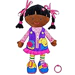 June Garden 15.5 Dressy Friends Scarlett - Educational Stuffed Plush Doll for Kids and Toddlers 2 Years and Up - Montessori Buckle Soft Toy