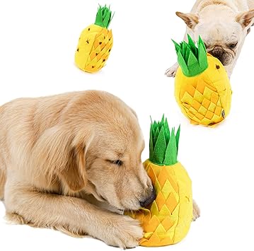 Amazon Ikikin ペットおもちゃ 犬おもちゃ 犬用給食器 パイナップルおもちゃ 音が出る ペット用 犬噛む 訓練道具 Ikikin 訓練 しつけ用品 通販