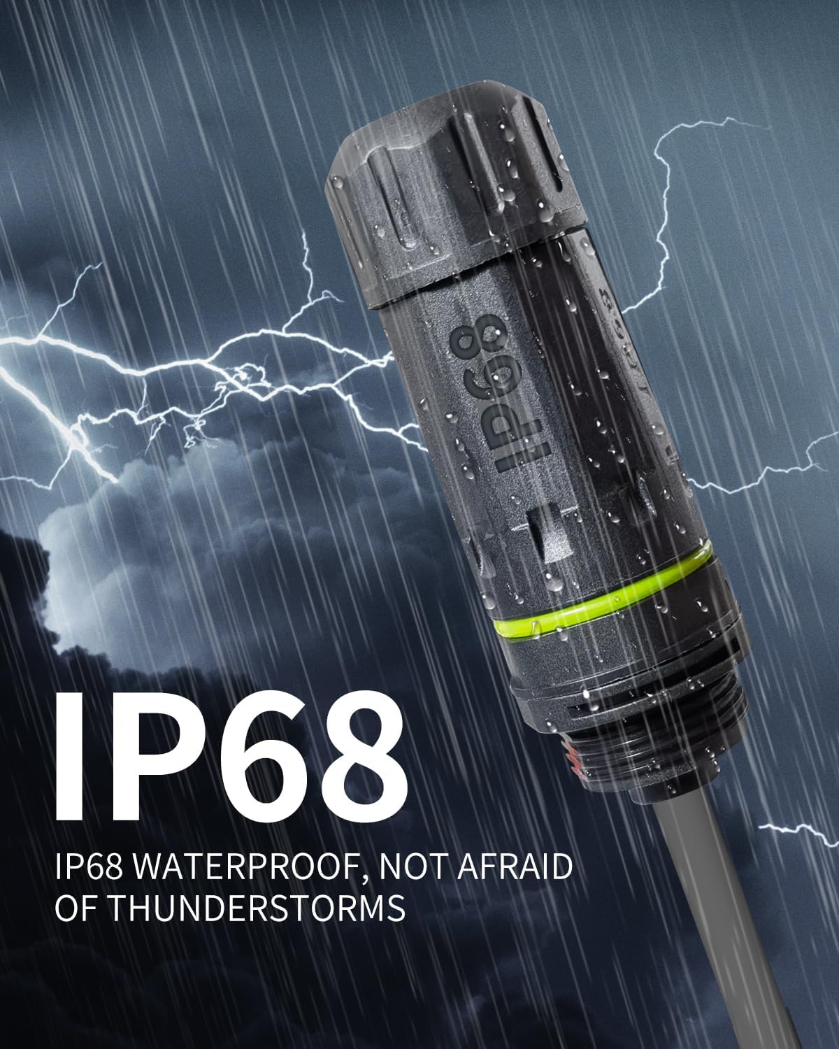 Starlink Ethernet Adapter Gen 3/Mini, Starlink Cable 1.64FT with RJ45 Ethernet Cable Interface, for Connecting Starlink Standard V3/Mini Dish and Router, Waterproof -2PCS