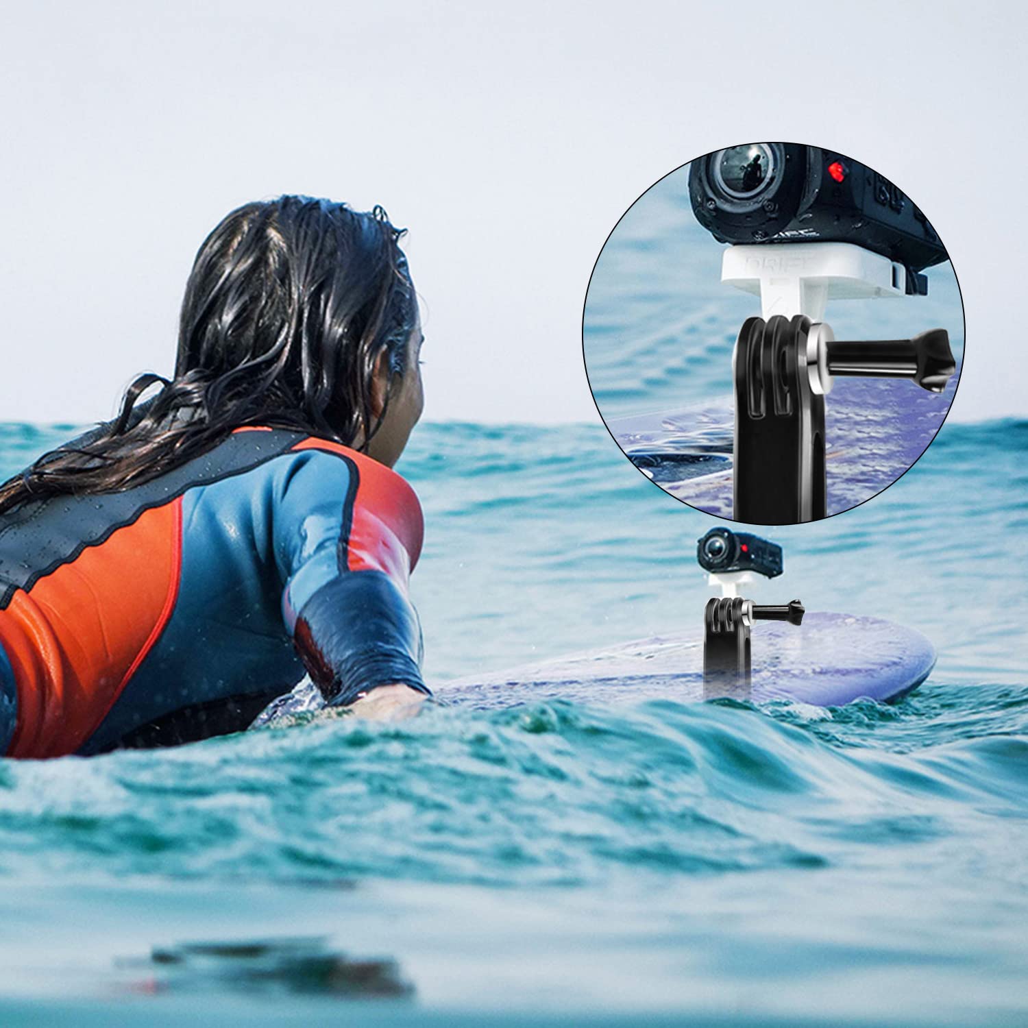 Braccio di Estensione Braccio Girevole Regolabile Accessori Attacco Attacchi GoPro Bracci di Prolunga Supporto Adattatore per Gopro Hero e Altre Videocamera d’azione