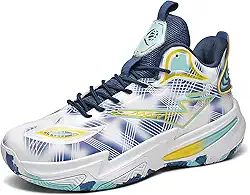 Tênis de basquete masculino da moda, respirável, antiderrapante, durável, leve com suporte arco, tênis para quadra interna e externa