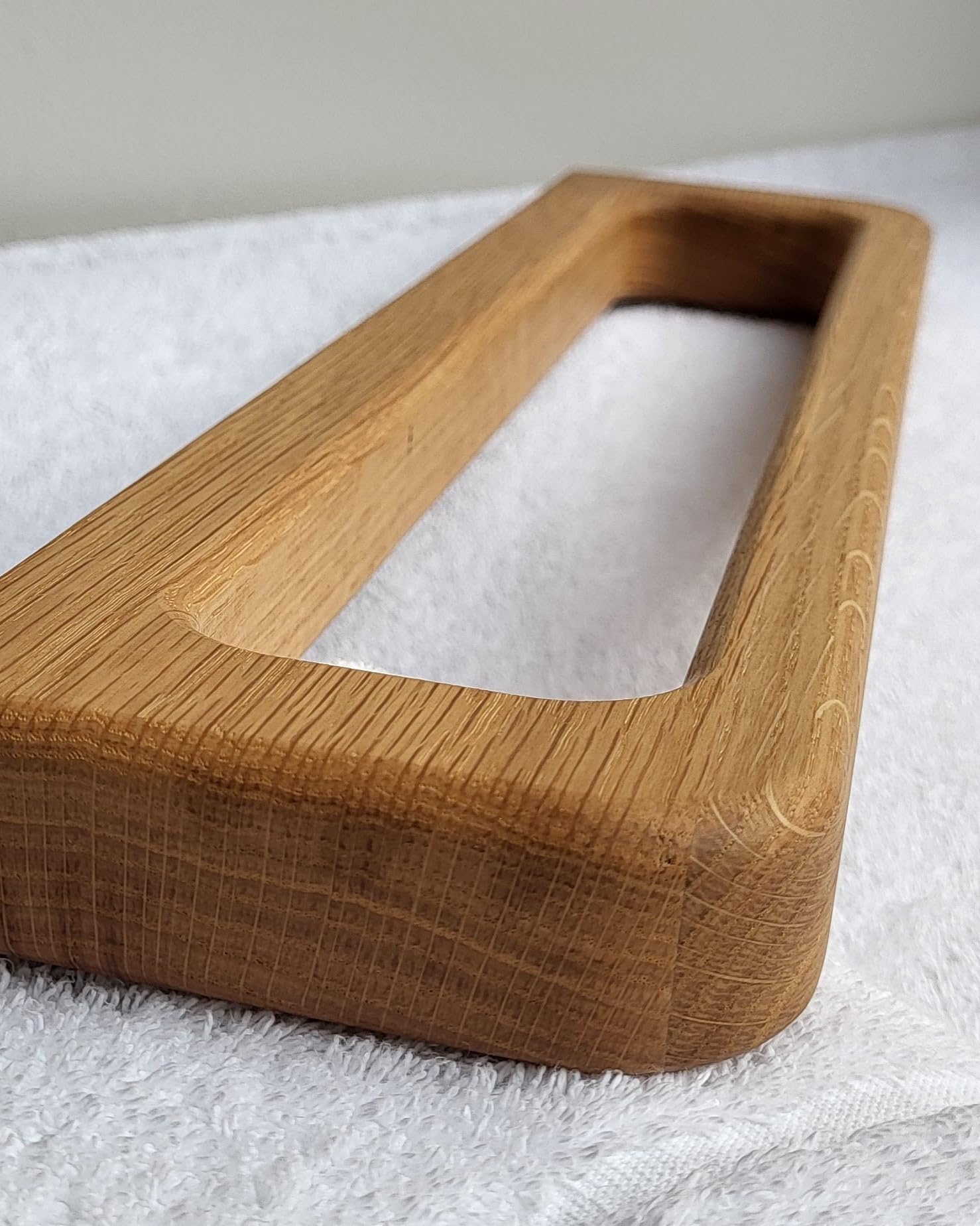 Toallero de roble macizo, diseño, montaje fácil y estable (no se pega) Fabricado en Alemania, vertical, horizontal, Scandi, minimalista, sostenible, elegante, baño, baño, aseo de invitados,