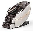 Real Relax Massage Chair, SL Track Full Body Zero Gravity Massage Chair Recliner with 18 Modes Yoga Stretch Blurtooth Heating APP Control, Favor 09 Brown