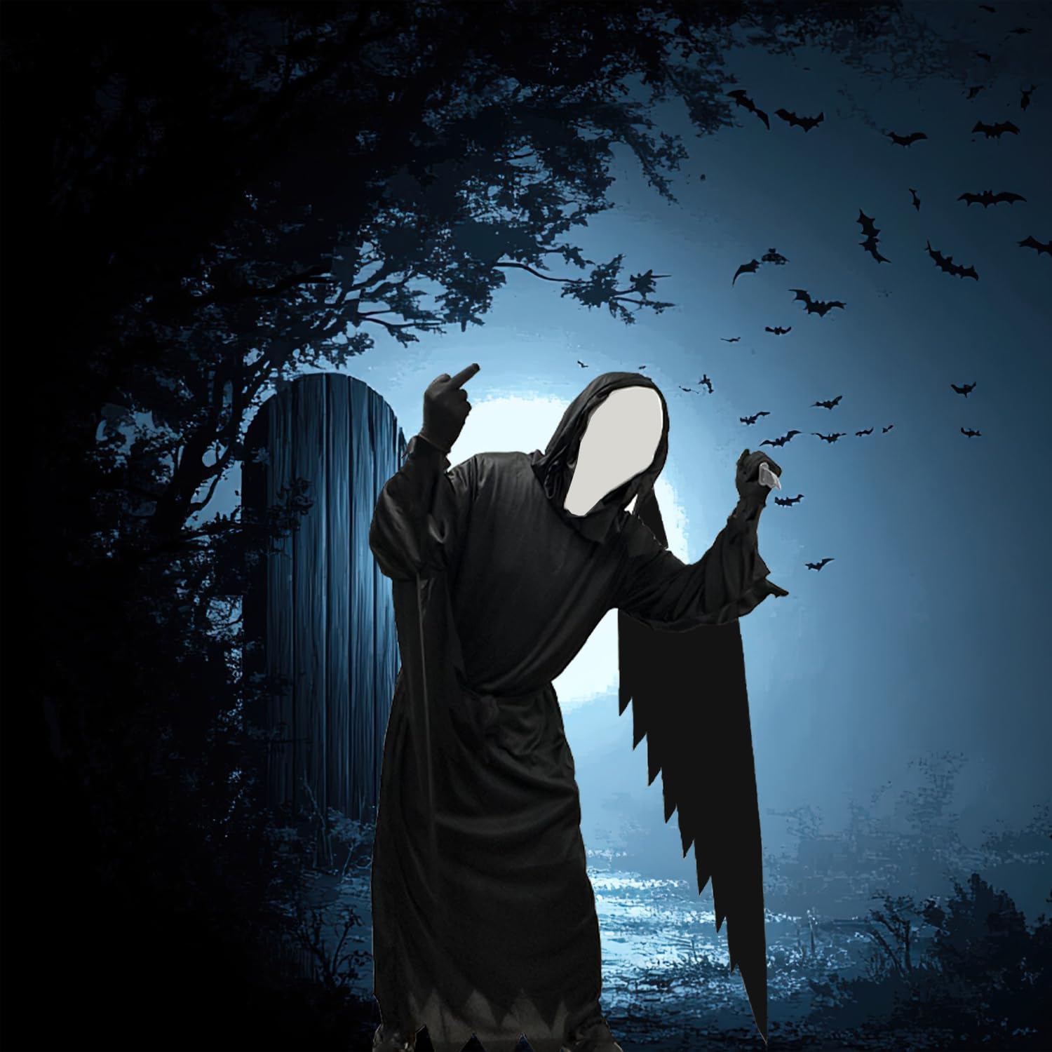 Scream Ghostface Halloween Ghost Face Straszny krzyczący duch kostium na Halloween, karnawał, maskaradę, imprezę z horrorami