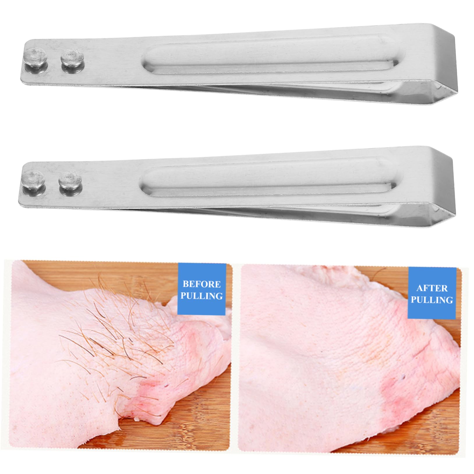 ABOOFAN 3-piece Garlic Peeler Tweezers Metal Manual Peeling Tool Versatile Garlic and Vegetable Peeler Finger-safe Design