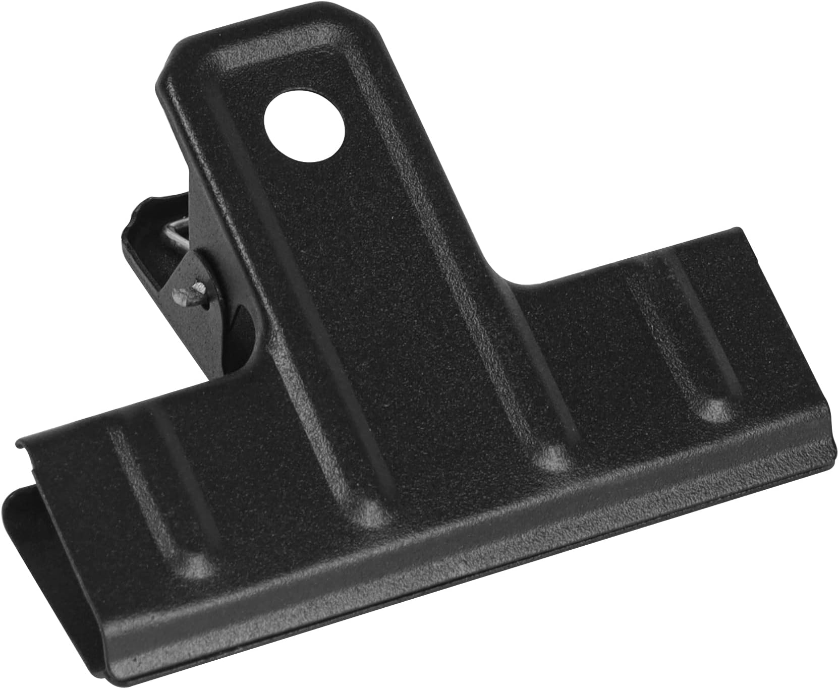 Large Bull Clips Thickened 12 Pack Large Bull Clips, 3 Inch/78mm Metal Binder Clips, Bulldog Hinge Clip for Pictures, Food Bags, Home & Office(Black)