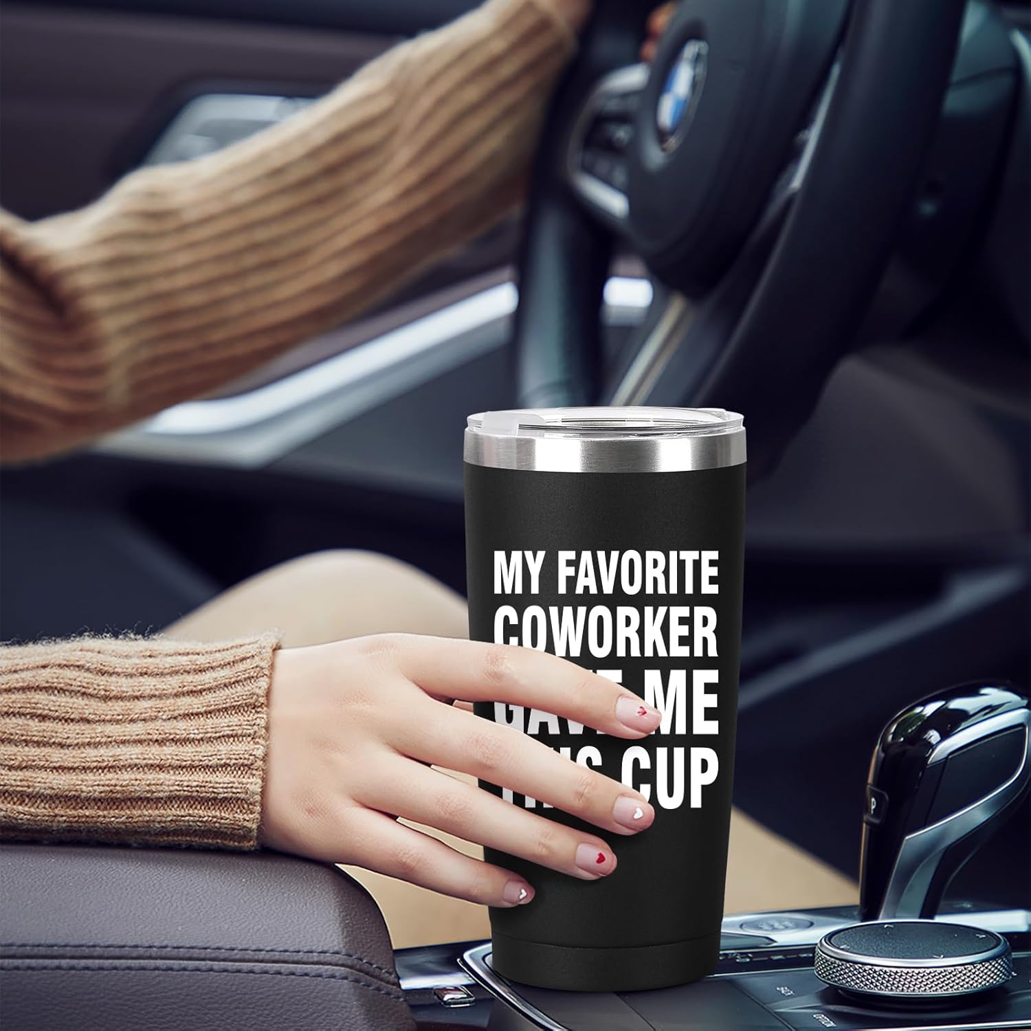 My Favorite Employee Gave Me This Cup Funny Boss Gift from Employees Coworkers Gifts to Employer Novelty Drinkware Coffee Mug, 20oz Stainless Steel Insulated Tumbler, Black - Image 7
