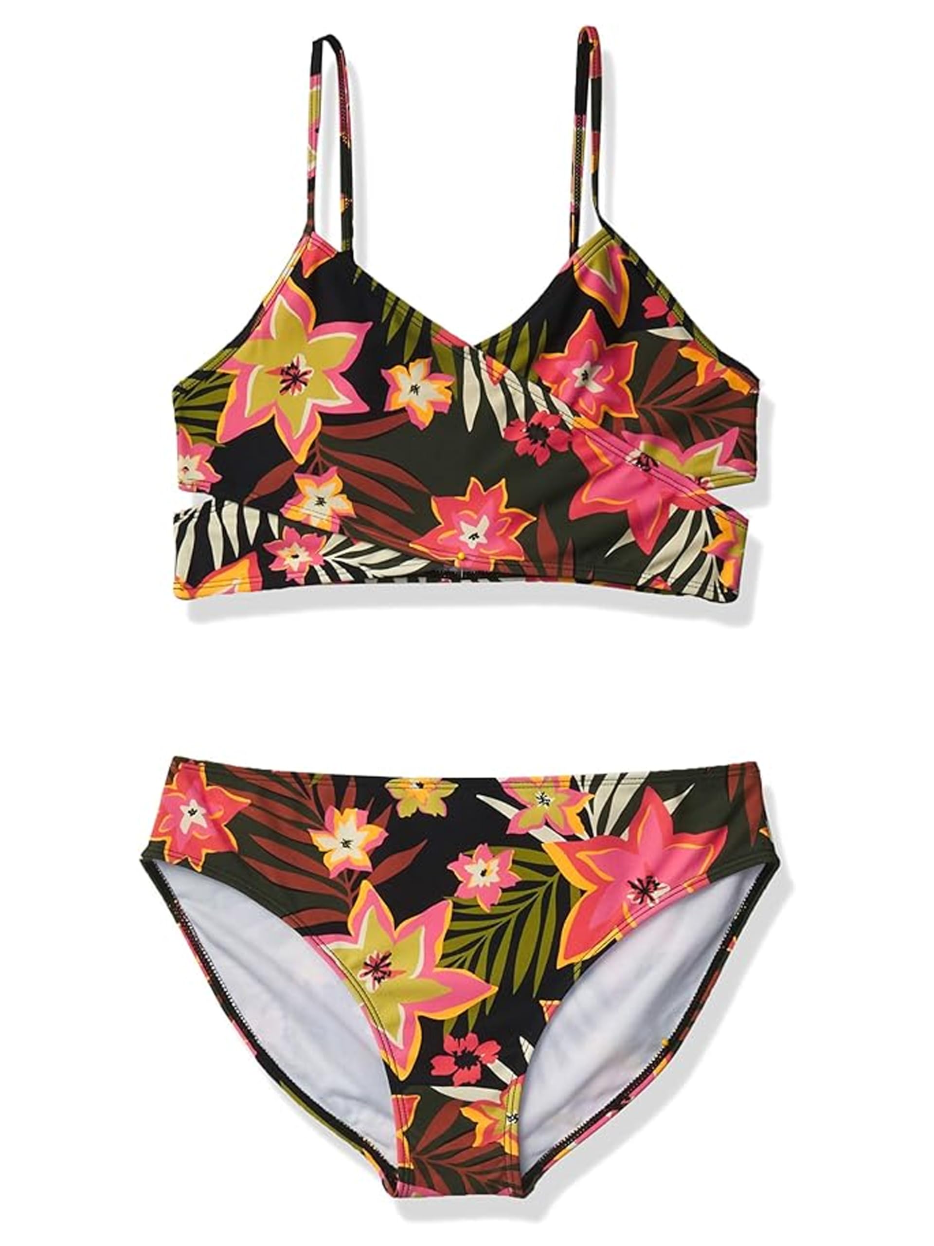 Kanu Surf Girls' Coral Reef Beach Sport Wrap Around Bikini 2-piece Swimsuit