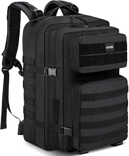 45L Military Backpack for Men, Tactical Rucksack Hiking Backpack Army Camouflage Backpack Assault Pack 3 Day Bug Out Bag Survival Daypack Trekking Camping Fishing Hunting Travel Rucksack