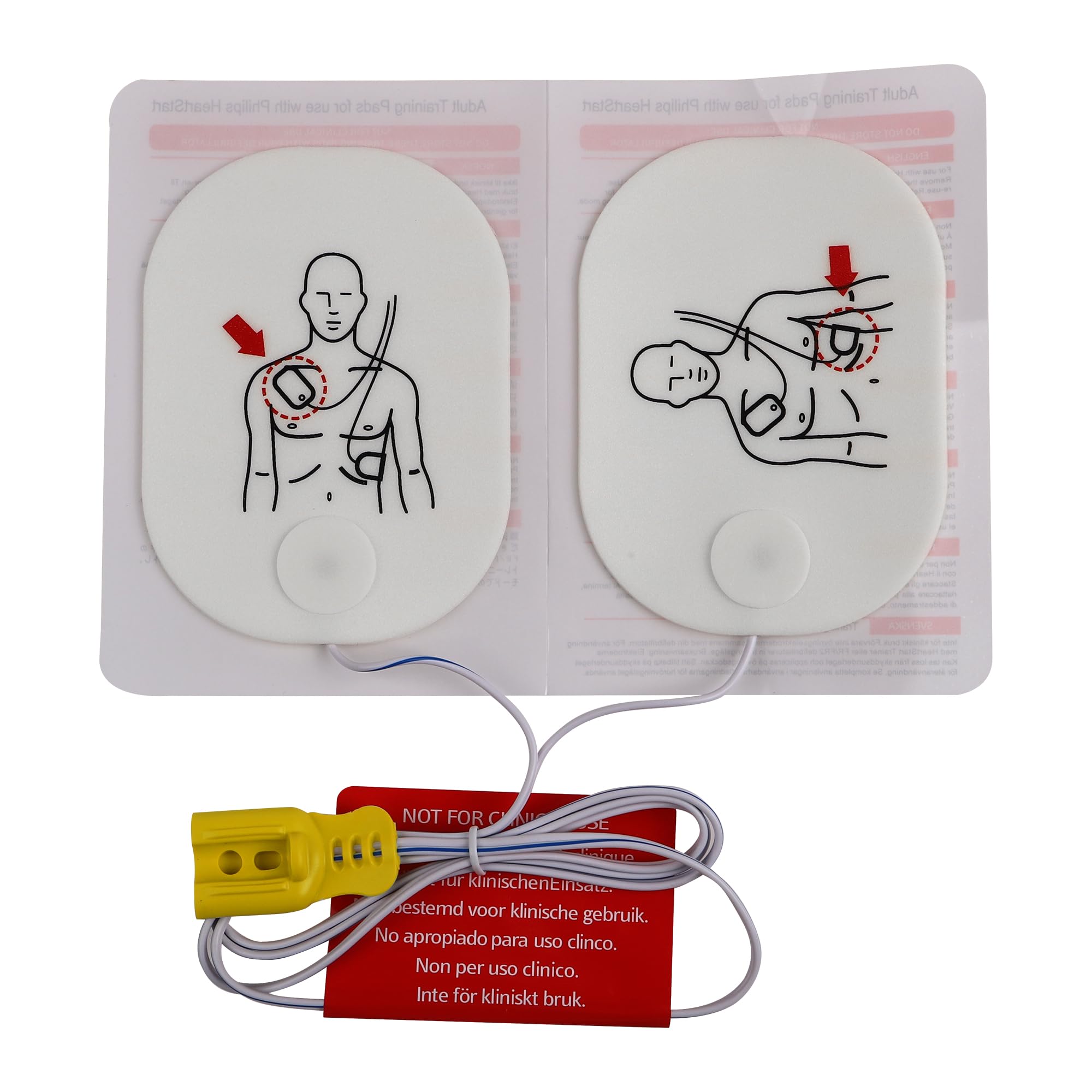 Parches de entrenamiento para DEA, compatibles con el DEA Philips HeartStart XFT-P150