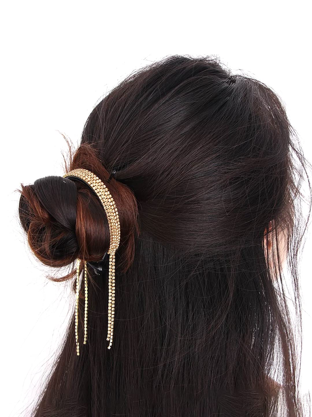 Rhinestone Crystal Claw Clips for Hair, Elegant Design