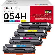 054H 054 Toner Replacement for Canon 054H 054 Toner Cartridge Set 4 Pack