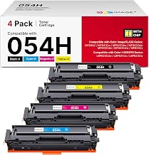 054H 054 Toner Replacement for Canon 054H 054 Toner Cartridge Set 4 Pack | work for Canon MF642Cdw Toner Cartridges for Color imageCLASS MF644Cdw MF642cdw MF641Cw LBP622Cdw, CRG-054H Cartridge 054