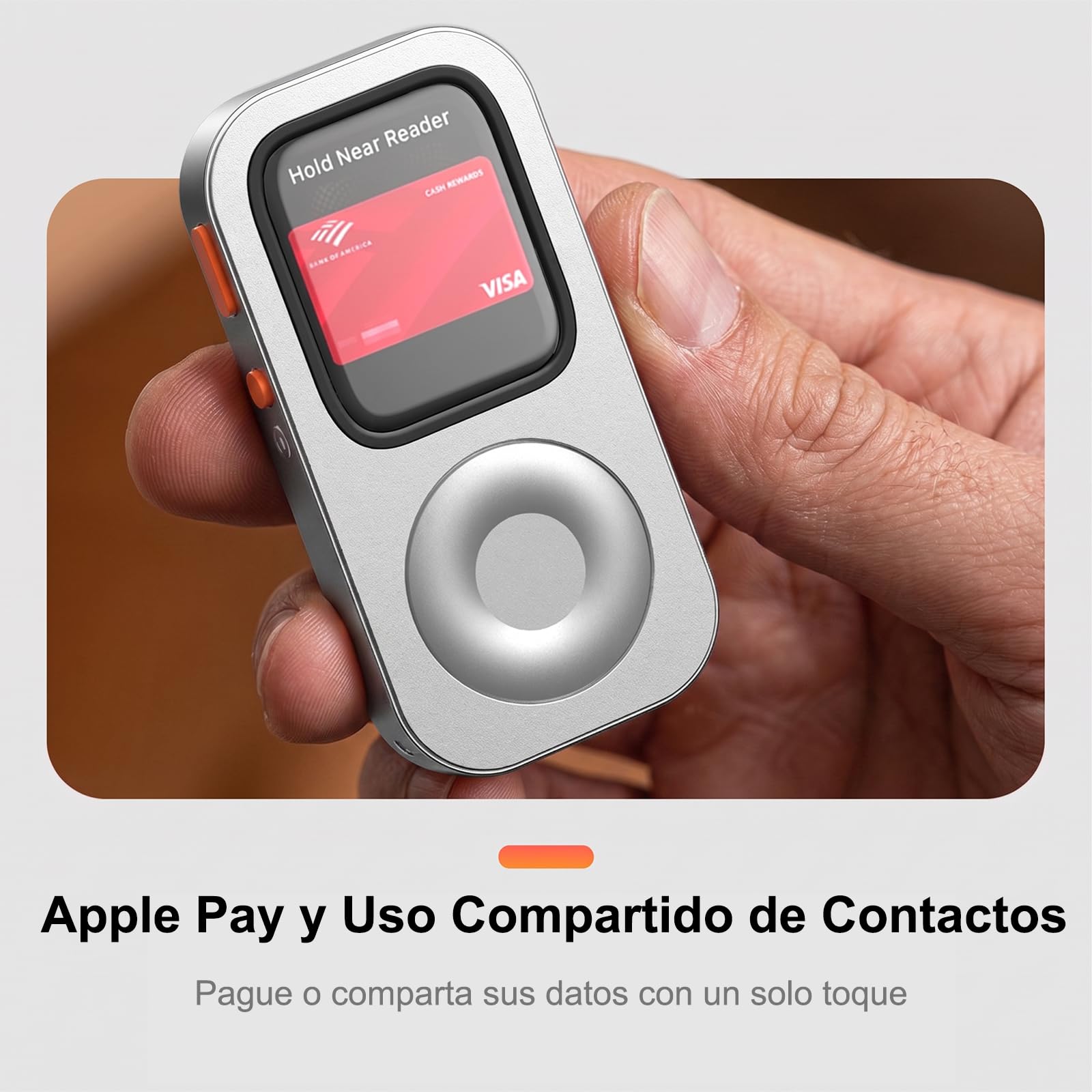 Funda Protectora de Aleación de Aluminio Estilo Retro iPod para Apple Watch Series 7/8/9, con Rueda de Clic, Kit de Reproductor de Música Compatible con AirPods, para iWatch 45 mm