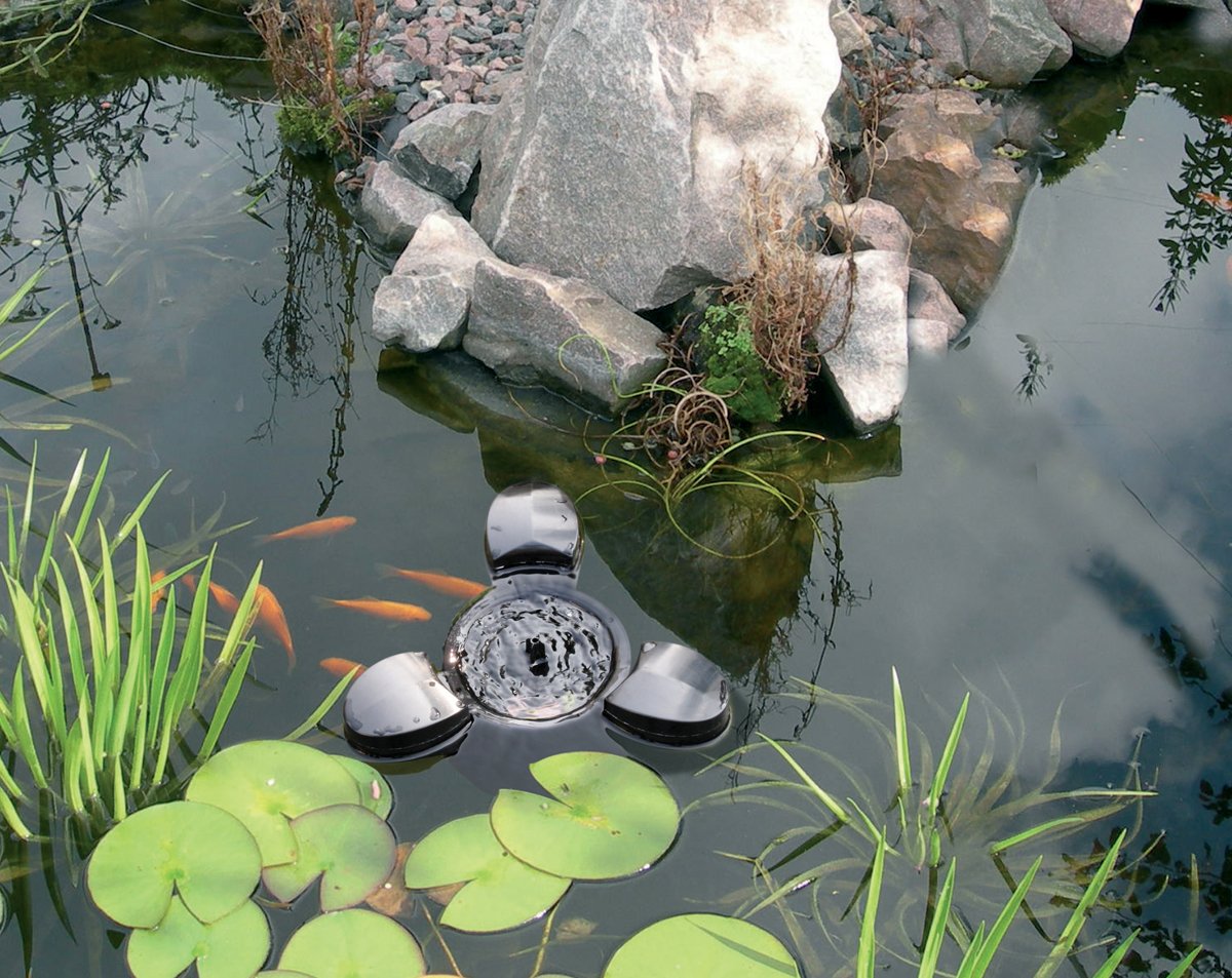 Koolatron Koolscapes Floating Pond Skimmer, Gray, One Size, (FPS-500)
