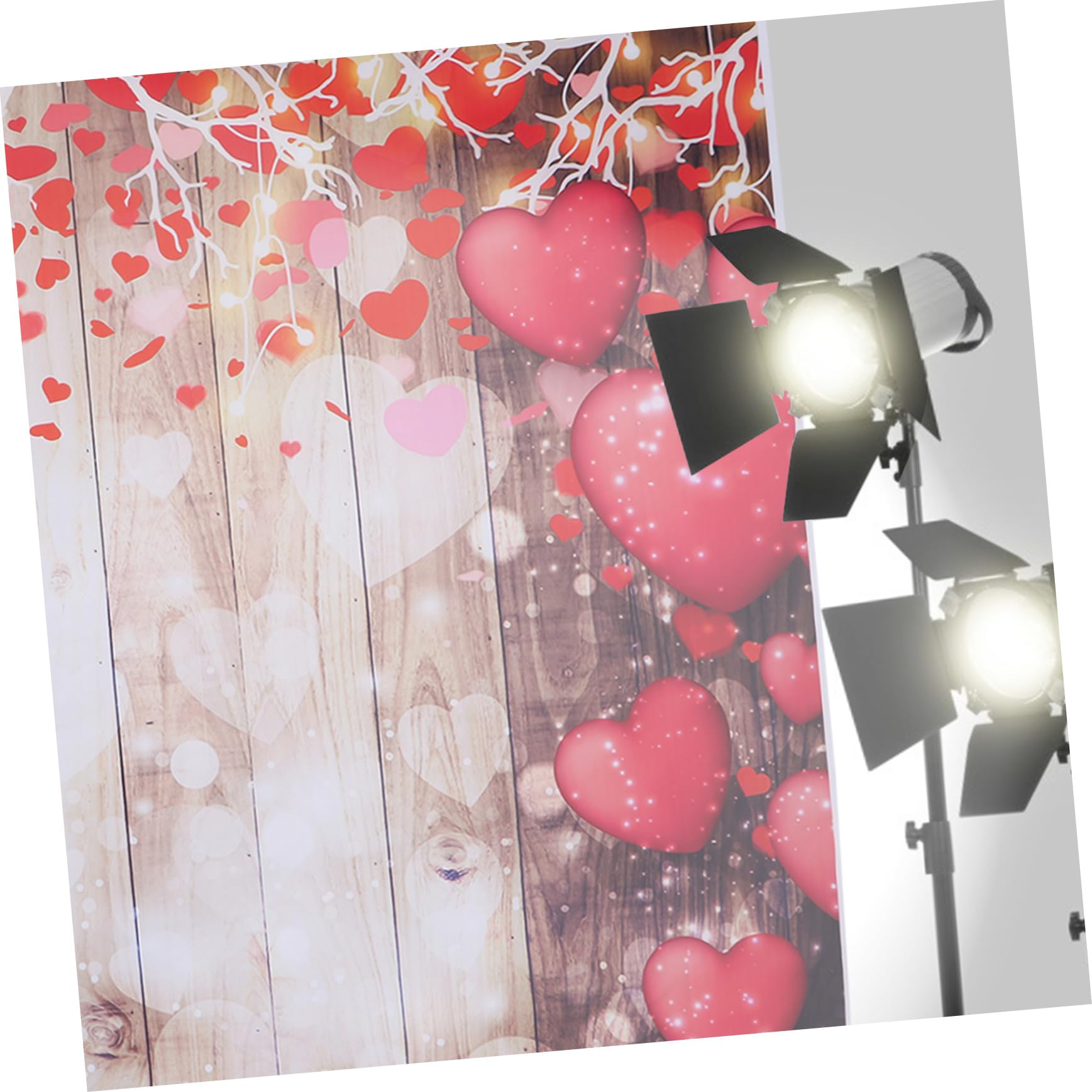 POPETPOP Sfondo Fotografico Per Legno Con Cuore Decorazione Versatile Per Eventi Casa e Foto Studio Materiale Durevole e Creativo Per Ogni Occasione