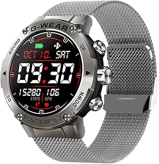 Consumer Electronics K28H 1.32 Inch Heart Rate/Blood Pressure/Blood Oxygen Monitoring Watch, Color: Silver Steel Consumer Electronics