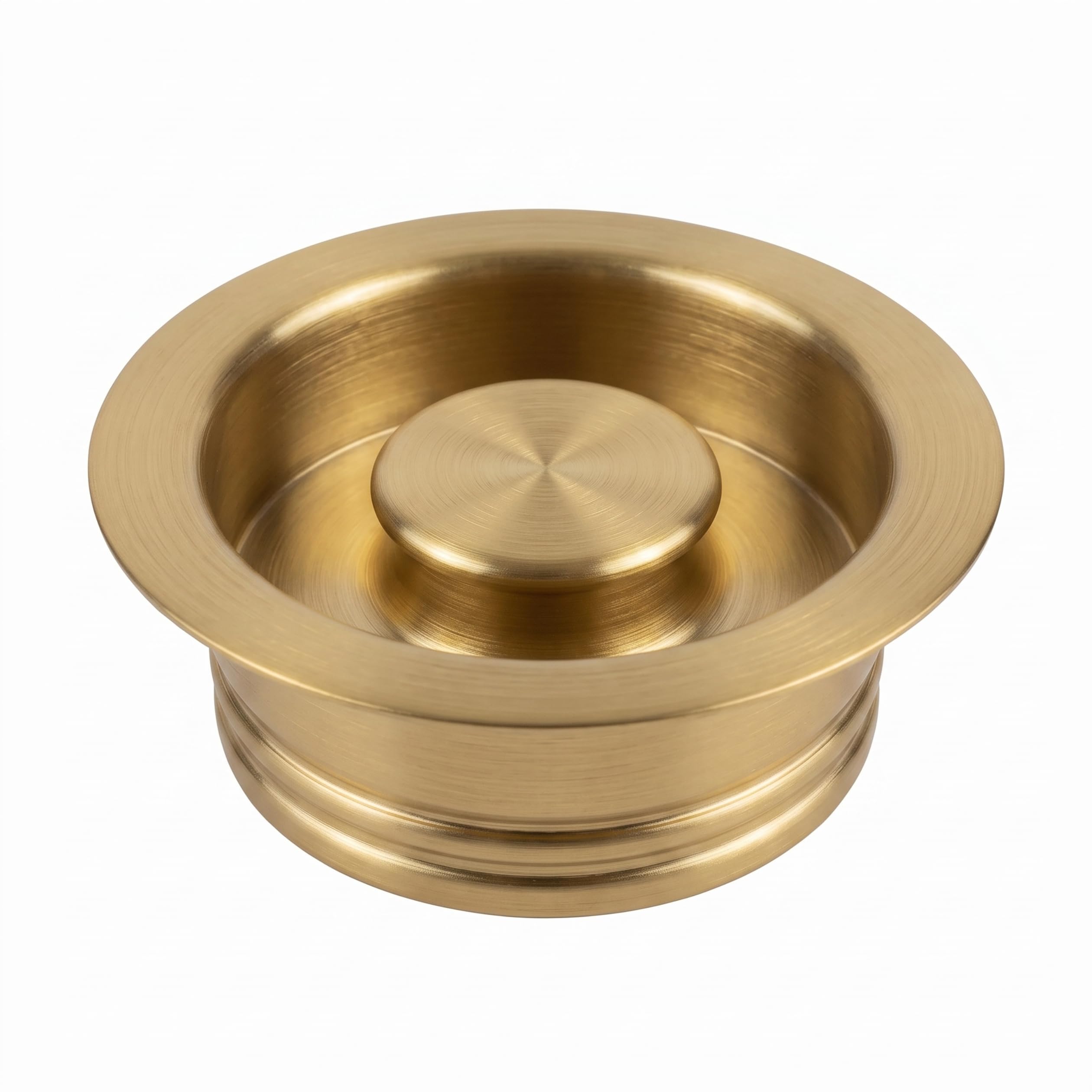 Lqs Golden Kitchen Sink Garbage Disposal Flange & Stopper - Fits Standard 3.1 In Drain Hole, B08611c677