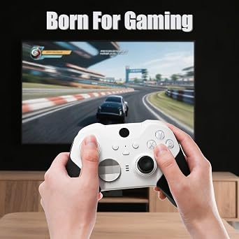 KanKanGou Elite Series 2 Core Controller Compatible for Elite Series 2 Controller-White,Gaming Controller Compatible WithOne, Series S/X,Without Accessory Bag