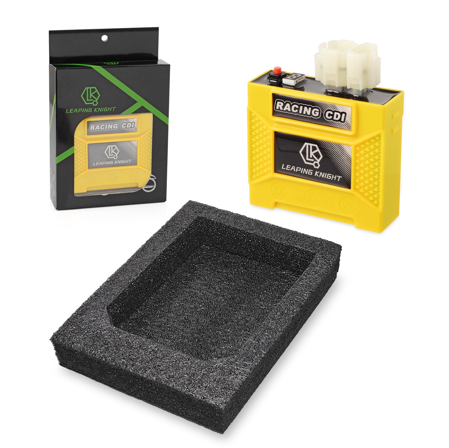 GY6 6 Pin AC CDI Box,High Performance Racing Part,Digital Adjustable 9 Ignition Curves for GY6 50cc 125cc 150cc 250cc Scooter Moped ATV Bike Motorcycle Parts